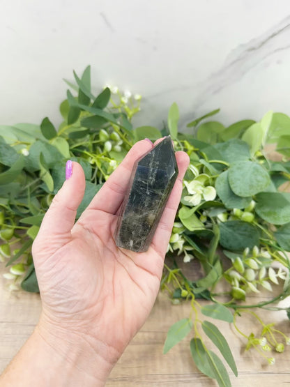 AAA Quality Garden Quartz Tower – Lodolite Crystal for Manifestation & Spiritual Growth No. 1