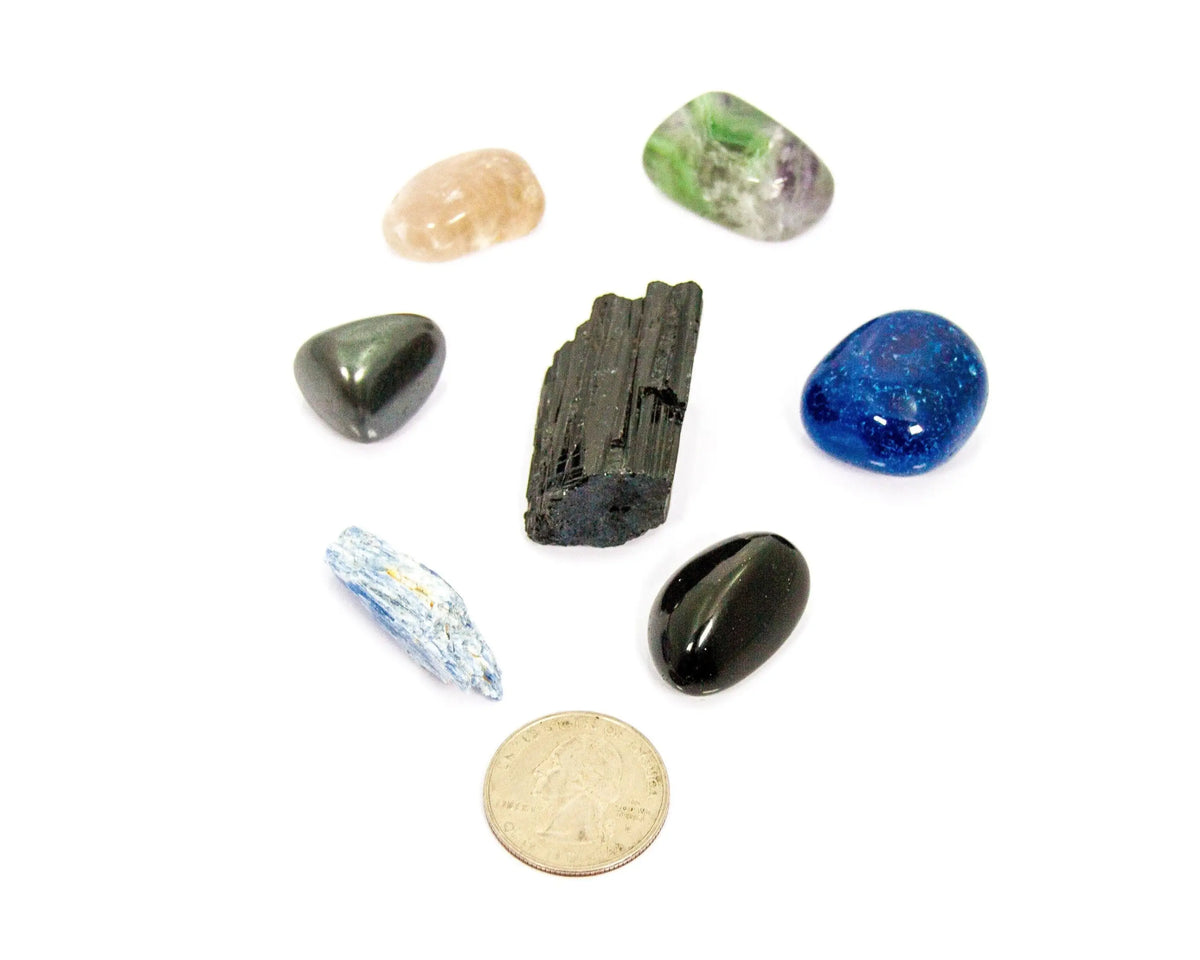 Protection Crystal Set Protection Crystal Set: Smoky Quartz & Blue Onyx – Morganite Gems