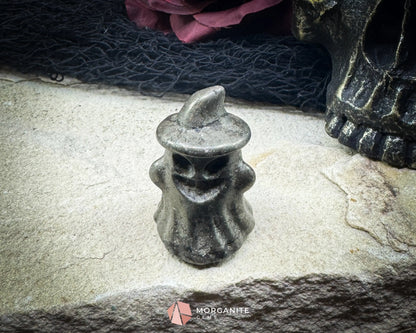 Pyrite Ghost Figurine with Hat (~40 mm) – Random Selection + Info Card Metaphysical Crystals