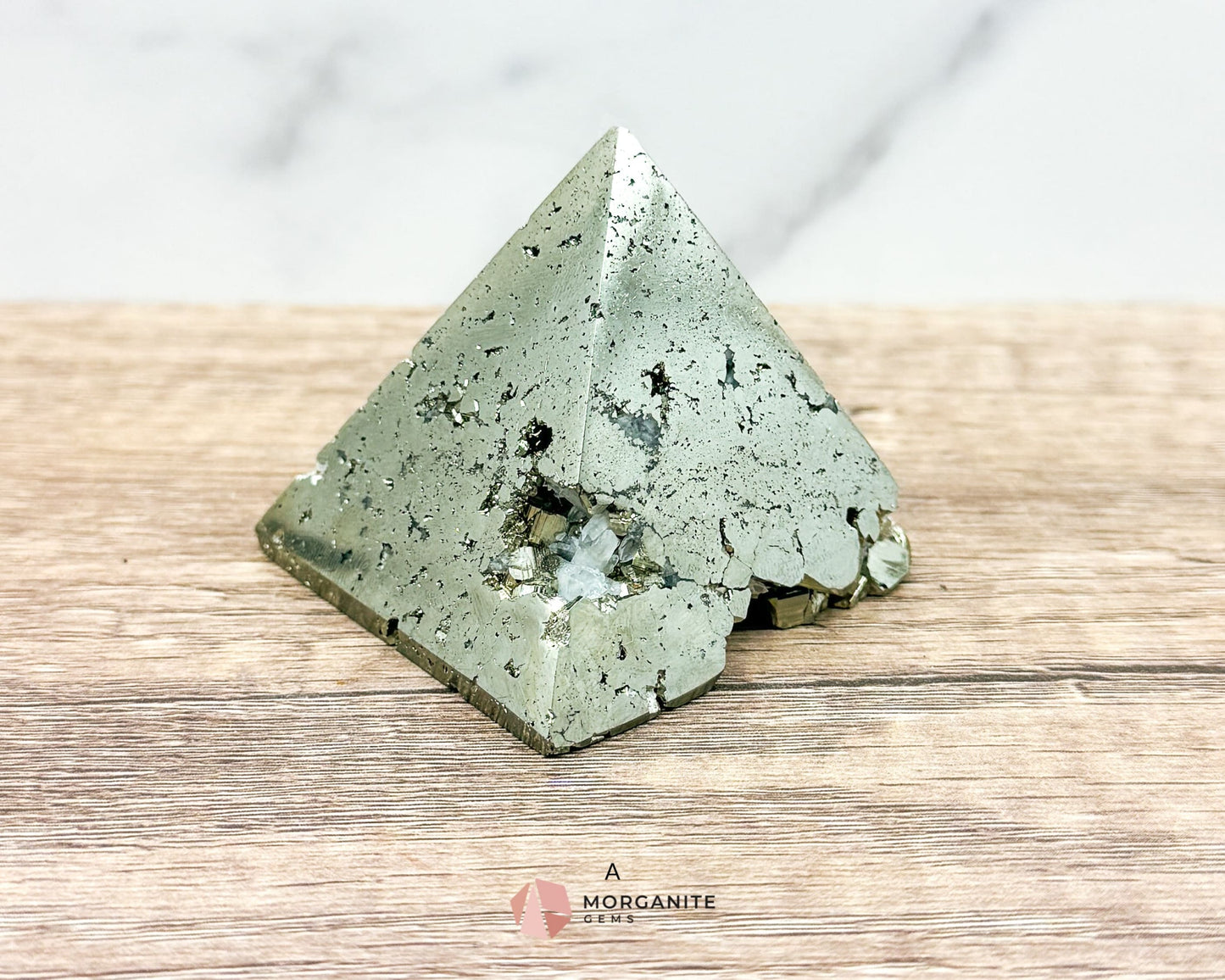 Pyrite Pyramid Obelisk – AAA Quality for Energy and Elegance-Morganite Gems