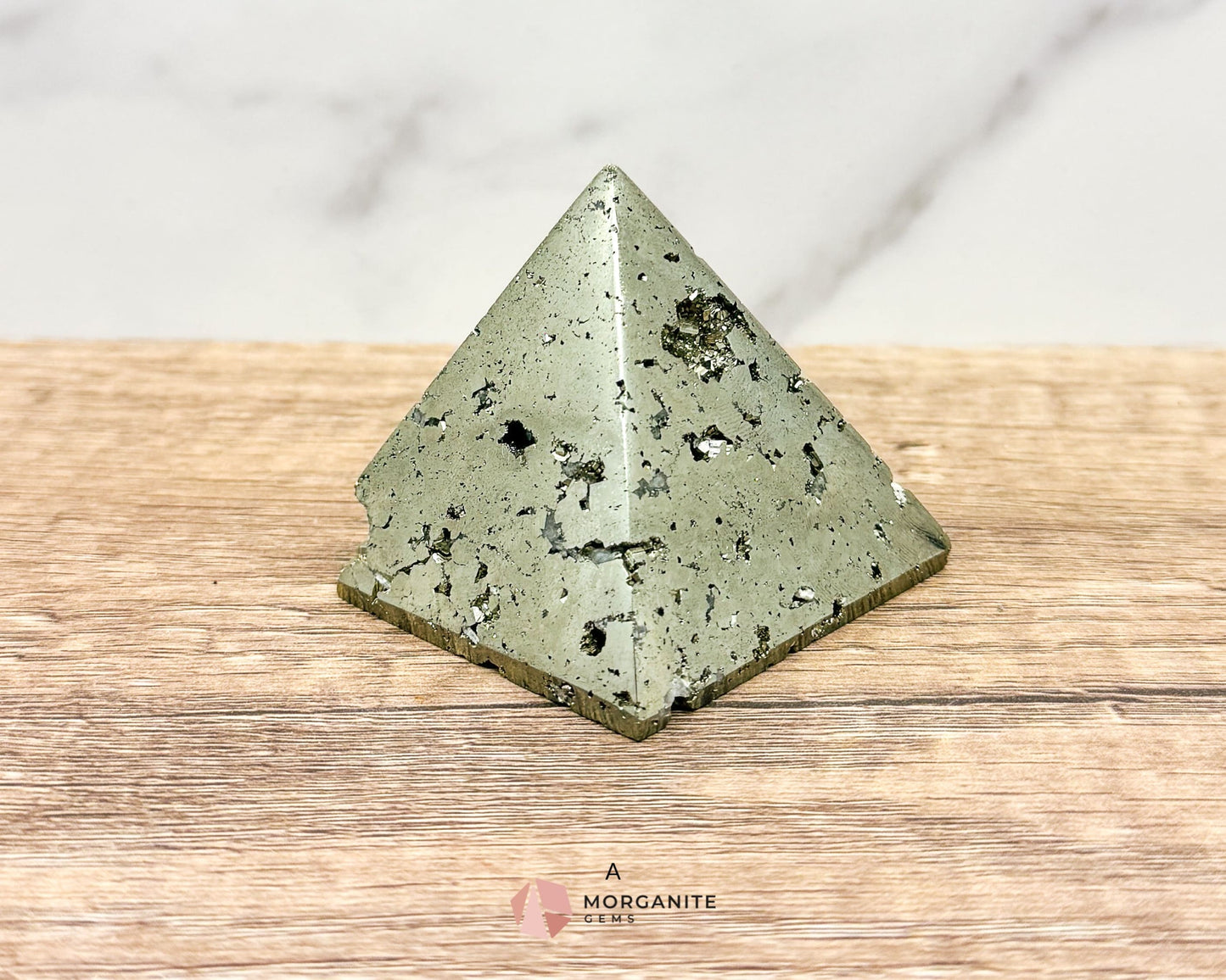 Pyrite Pyramid Obelisk – AAA Quality for Energy and Elegance-Morganite Gems