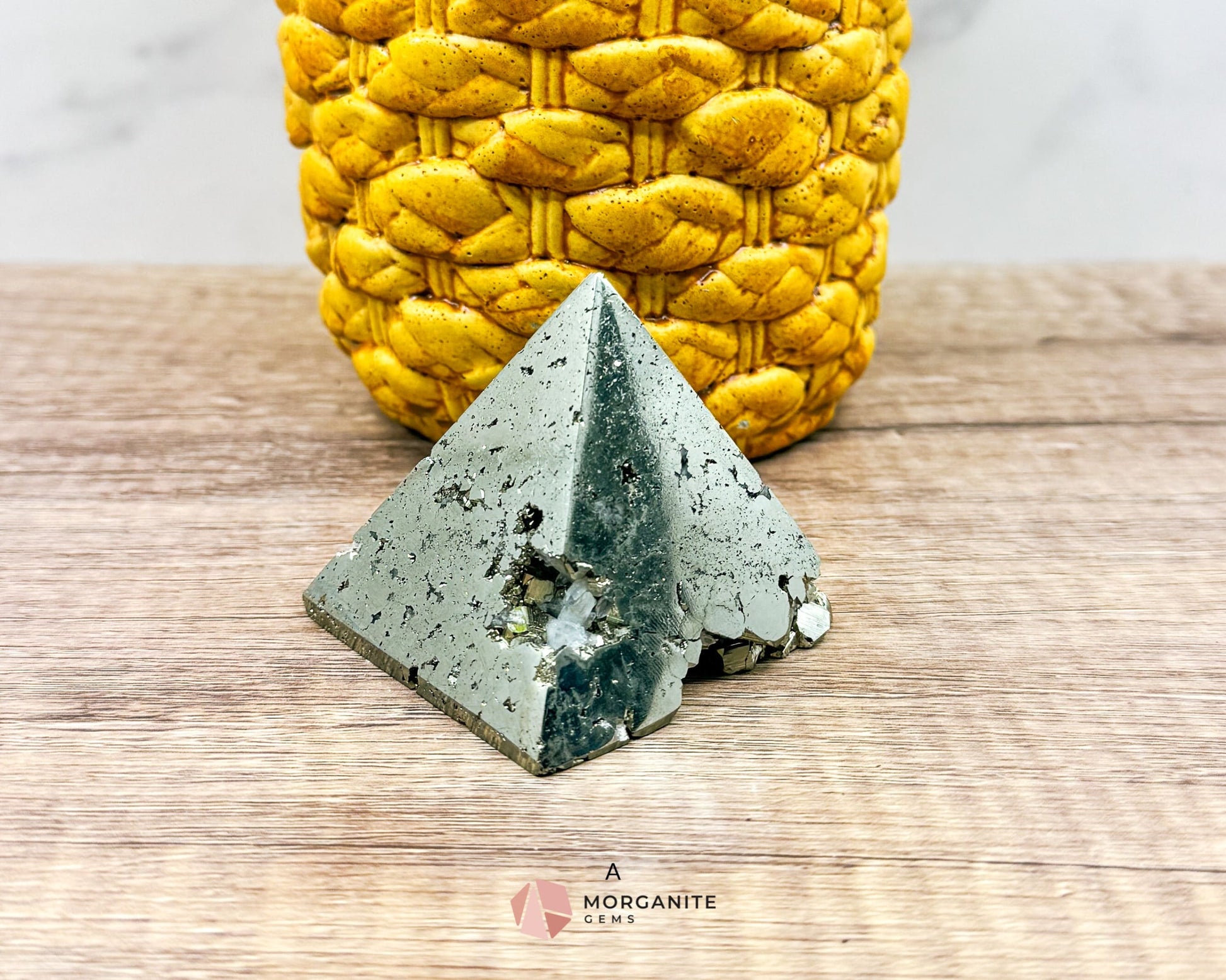 Pyrite Pyramid Obelisk – AAA Quality for Energy and Elegance-Morganite Gems