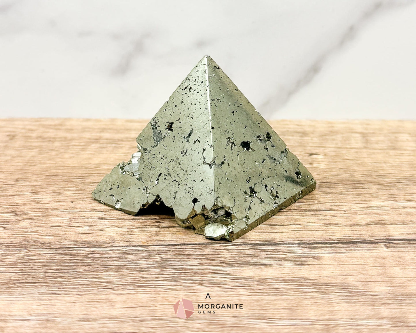 Pyrite Pyramid Obelisk – AAA Quality for Energy and Elegance-Morganite Gems