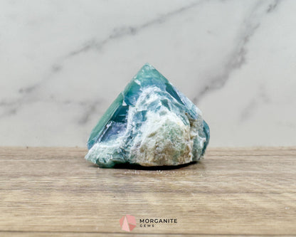 Rainbow Fluorite Half Rough Cut Base Polished Point – Clarity & Energy Balance - Metaphysical Crystals