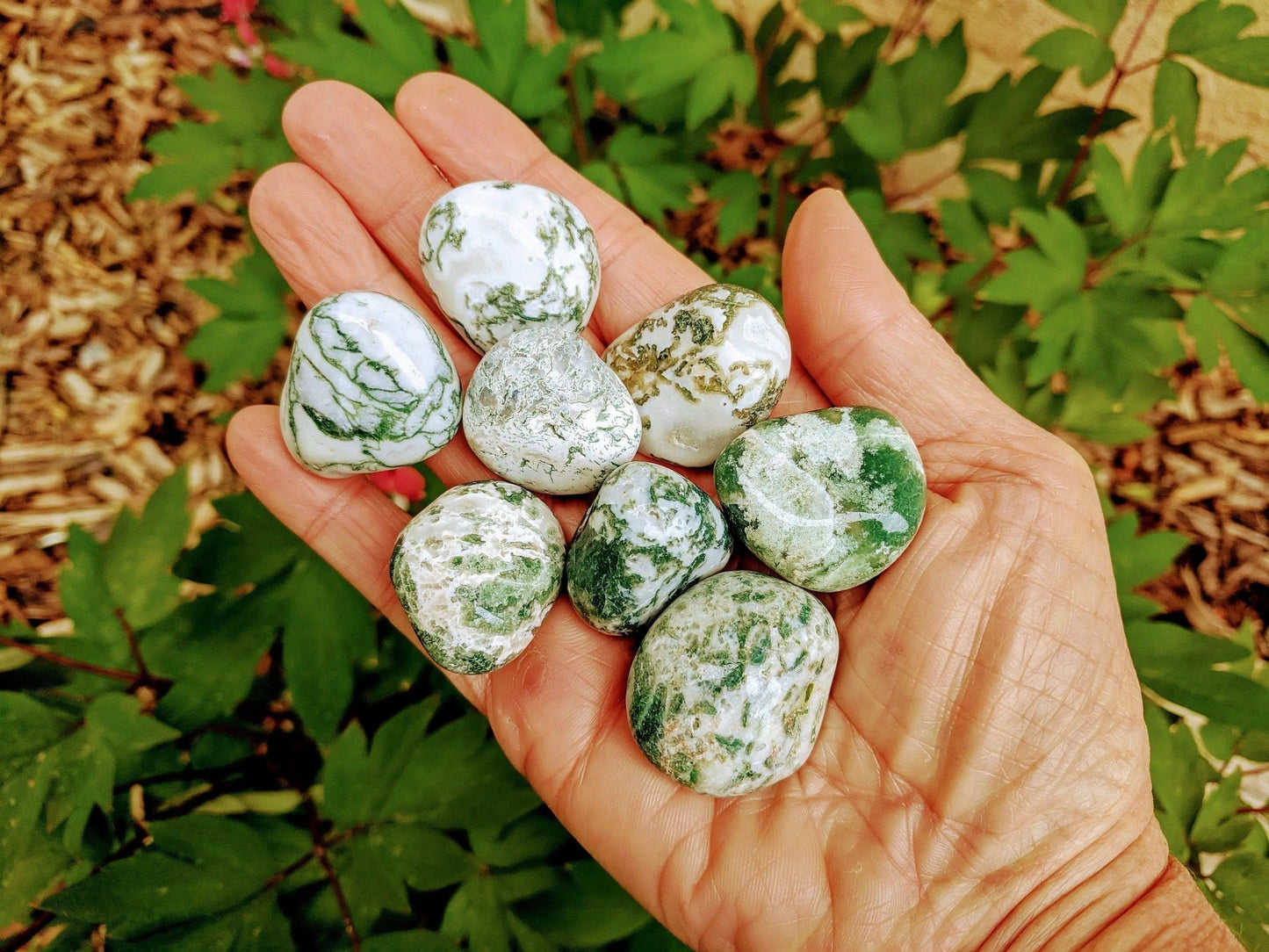 Rainbow Moonstone Tumbled Crystal for Altar and Sacral Chakra Meditation for Strength-Morganite Gems