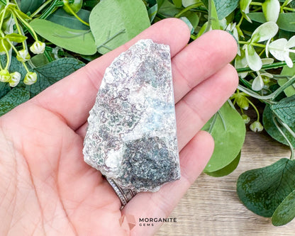 Raw Larimar with One Polished Side No. 12 | Large Rare Stone of Atlantis Crystal from the Dominican Republic