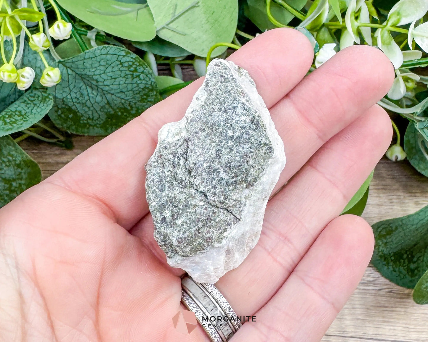 Raw Larimar with One Polished Side No. 13 | Rare Dominican Stone of Atlantis Crystal for Communication & Emotional