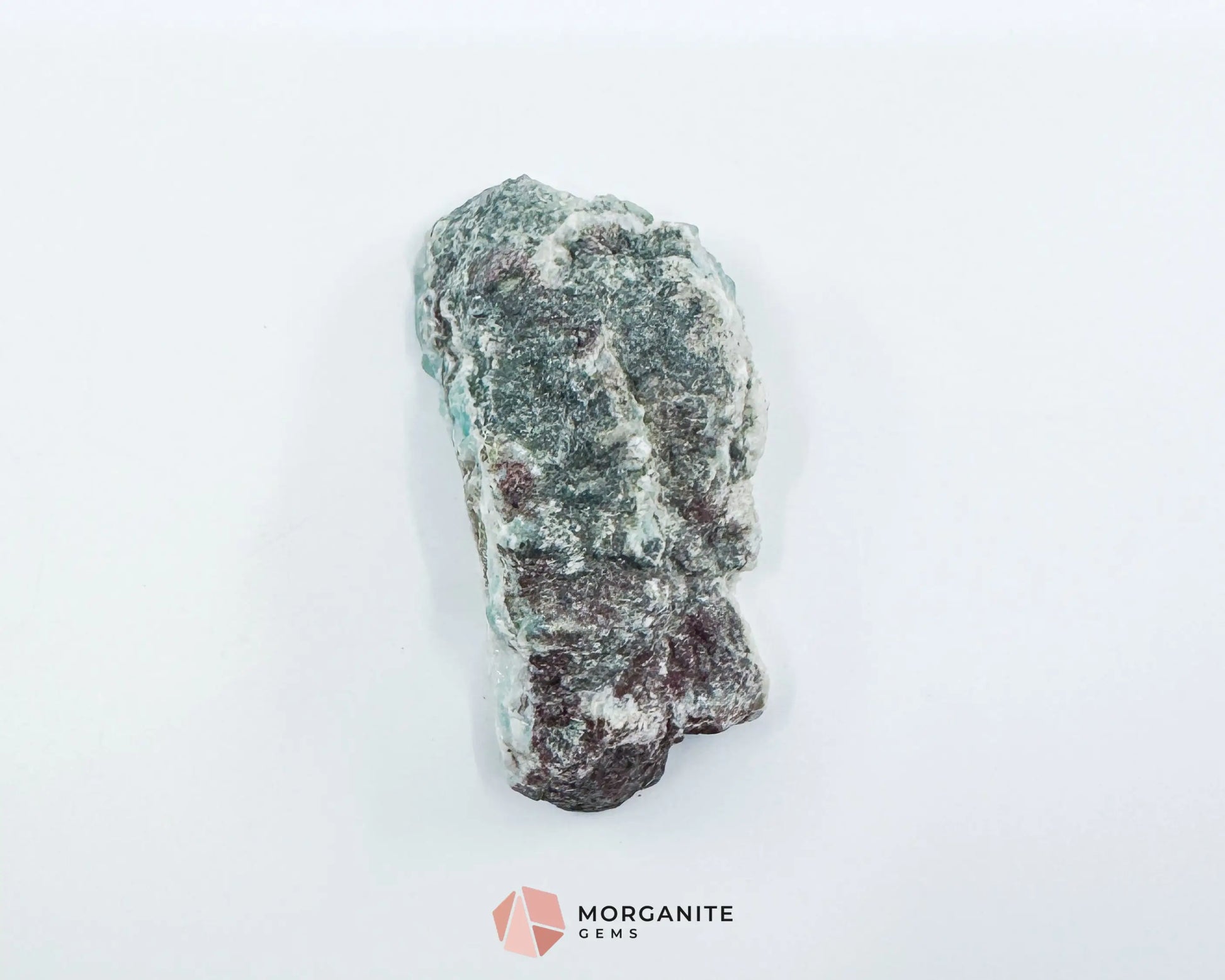 Raw Larimar with One Polished Side No. 17 | Rare Dominican Stone of Atlantis Crystal for Peace Healing & Feminine