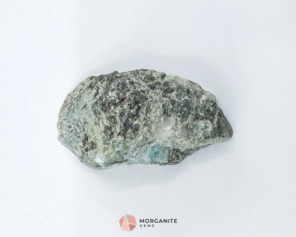 Raw Larimar with One Polished Side No. 21 | Rare Dominican Stone of Atlantis Crystal for Calm Healing & Feminine Energy