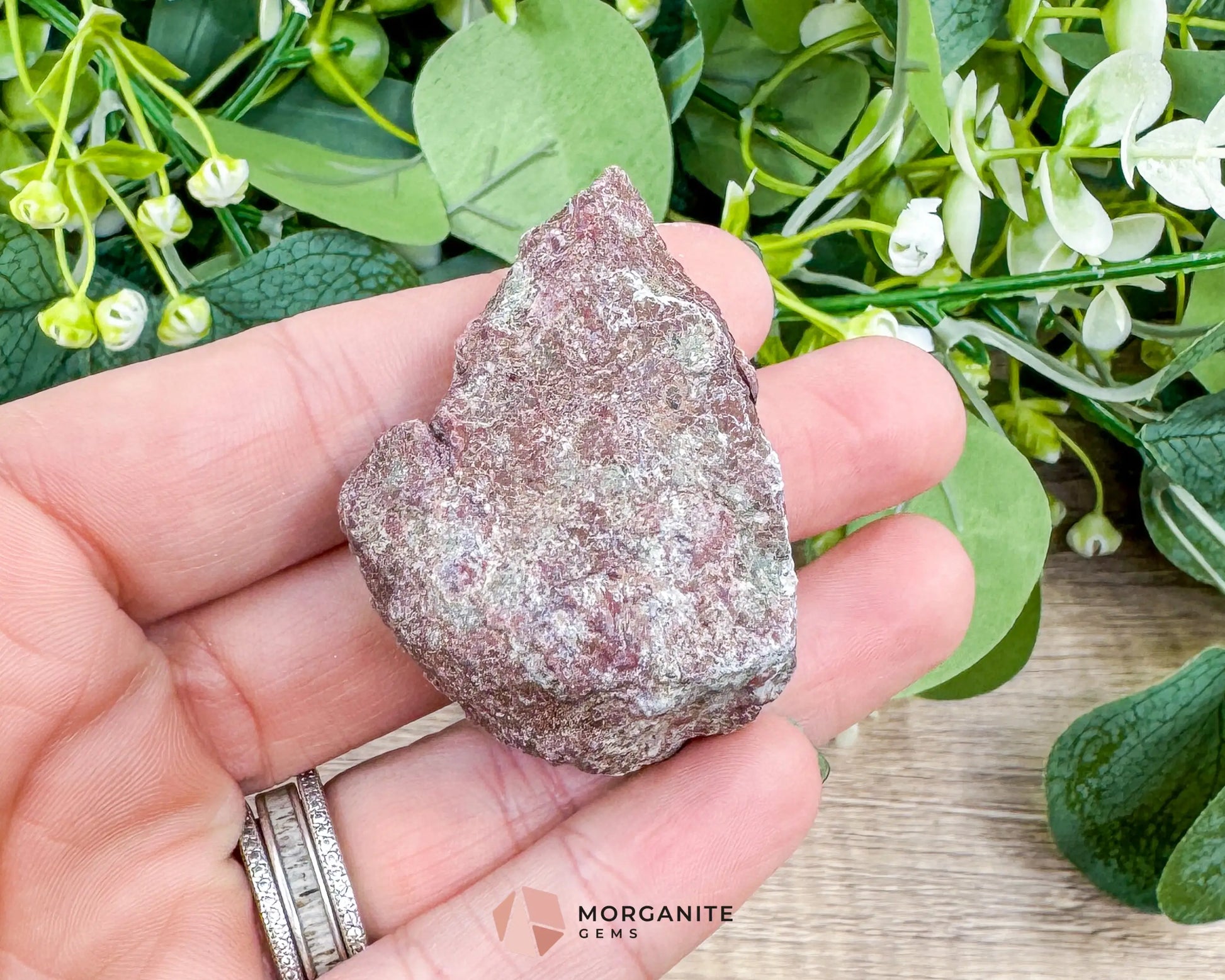 Raw Larimar with One Polished Side No. 22 | Rare Stone of Atlantis Crystal from Dominican Republic for Healing Peace &