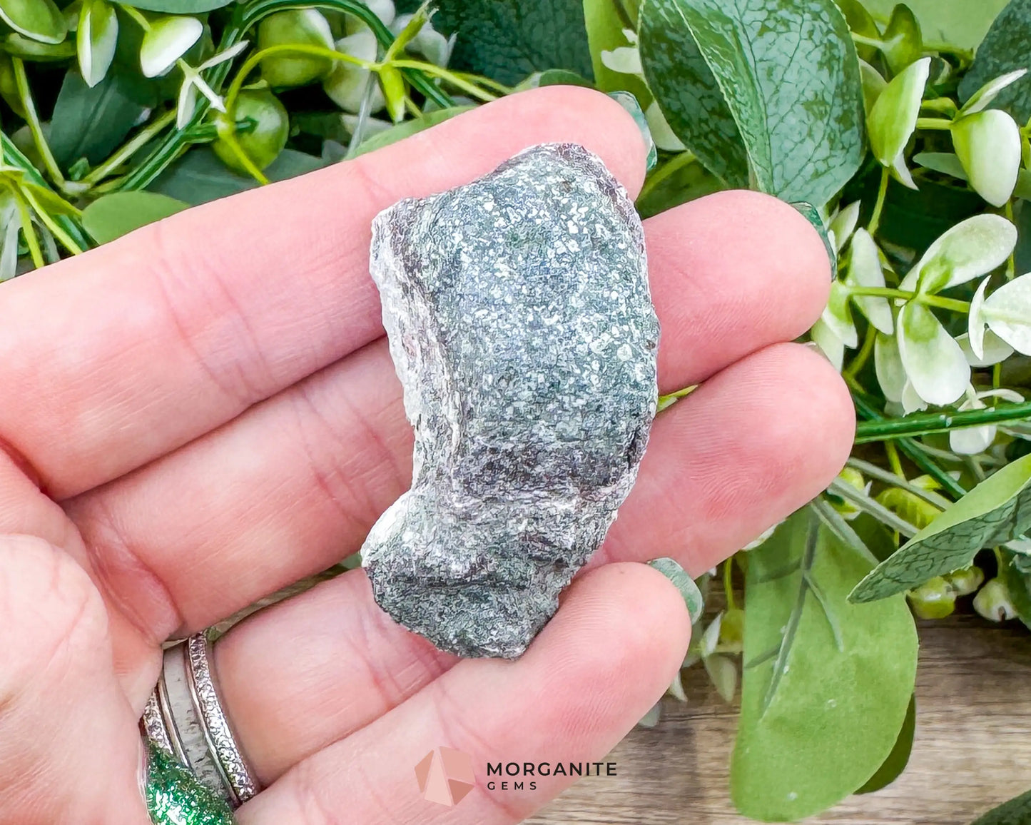 Raw Larimar with One Polished Side No. 5 | Rare Dominican Stone of Atlantis Crystal for Healing & Communication