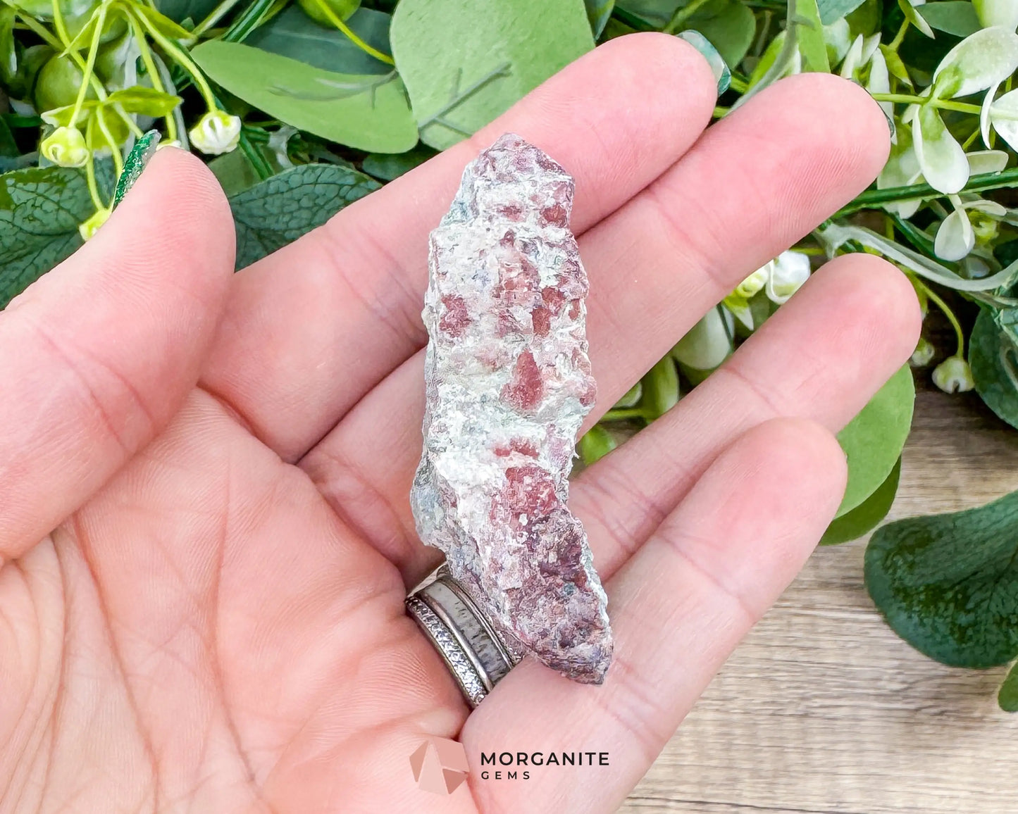 Raw Larimar with One Polished Side No. 9 | Rare Dominican Stone of Atlantis Crystal for Healing & Inner Calm