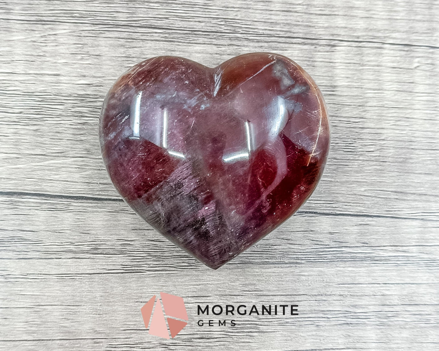 Red Agate Heart – Grounding and Protective Crystal for Emotional Strength and Balance-Morganite Gems