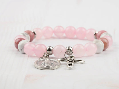 Rosary Bracelet-Morganite Gems