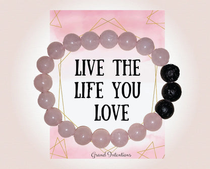 Rose Quartz Bracelet-Morganite Gems