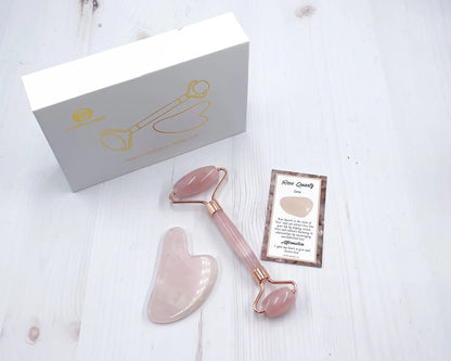 Rose Quartz Facial Tool Set-Morganite Gems