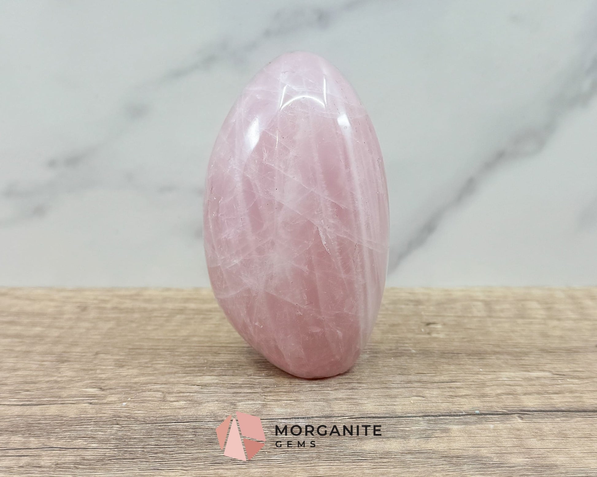 Rose Quartz Freeform – Natural Healing Crystal for Love, Compassion & Emotional Healing-Morganite Gems