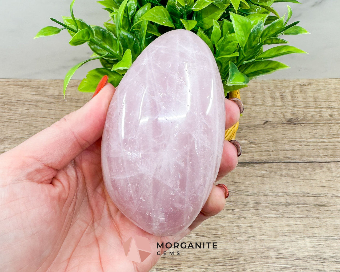 Rose Quartz Freeform – Natural Healing Crystal for Love, Compassion & Emotional Healing-Morganite Gems