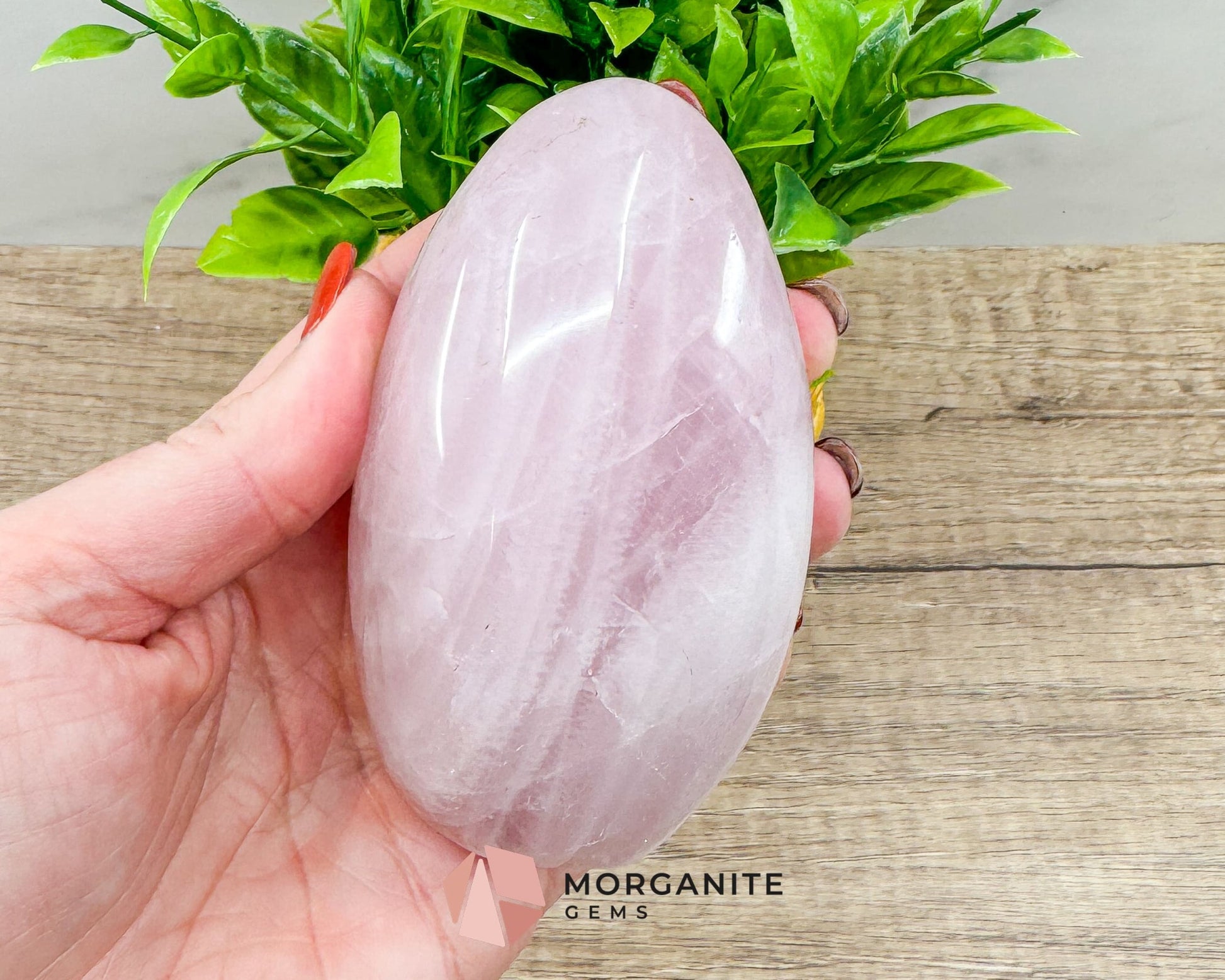 Rose Quartz Freeform – Natural Healing Crystal for Love, Compassion & Emotional Healing-Morganite Gems