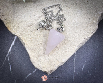 Rose Quartz Pendulum for Love & Heart Chakra Healing - Metaphysical Crystals