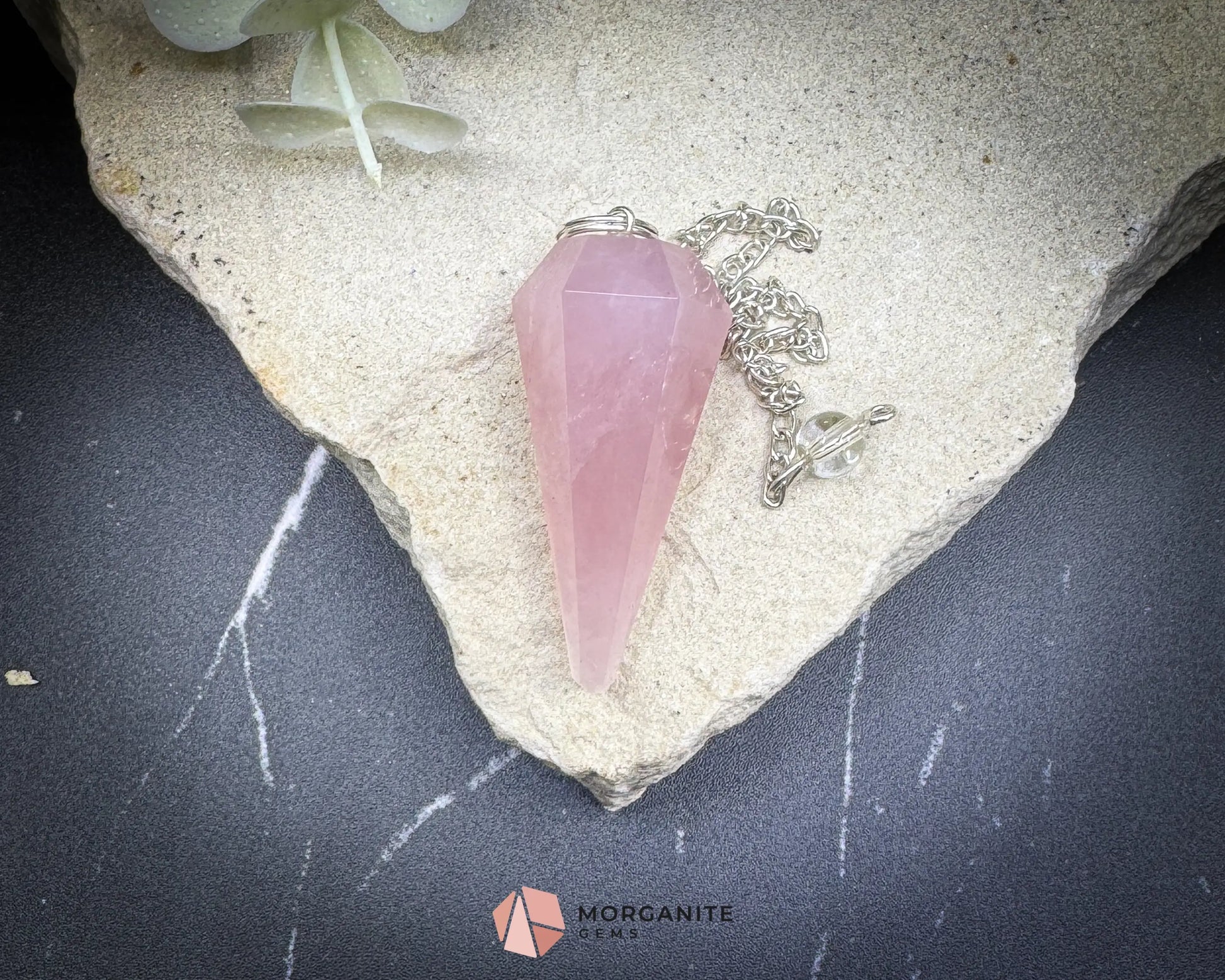 Rose Quartz Pendulum for Love & Heart Chakra Healing - Metaphysical Crystals