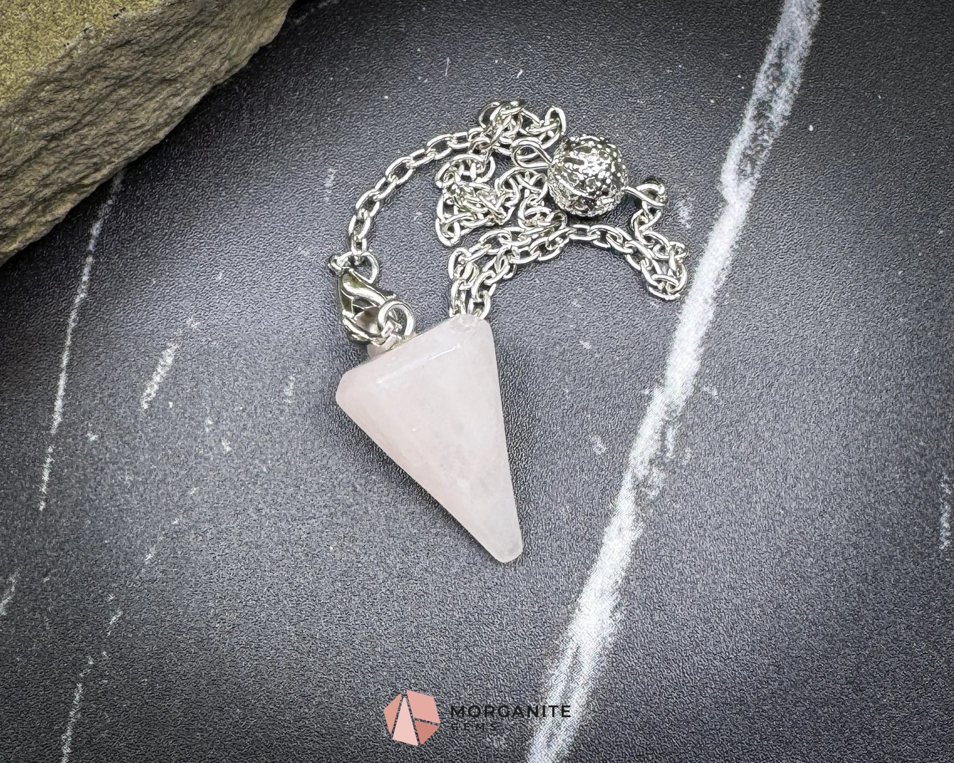 Rose Quartz Pendulum for Love & Heart Chakra Healing - Metaphysical Crystals