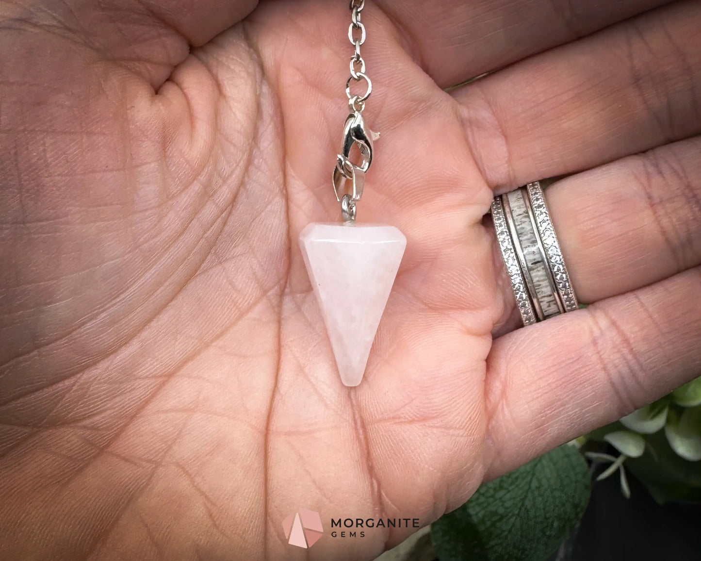 Rose Quartz Pendulum for Love & Heart Chakra Healing - Mini - Metaphysical Crystals