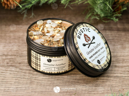 Rustic Candles for Men-Morganite Gems