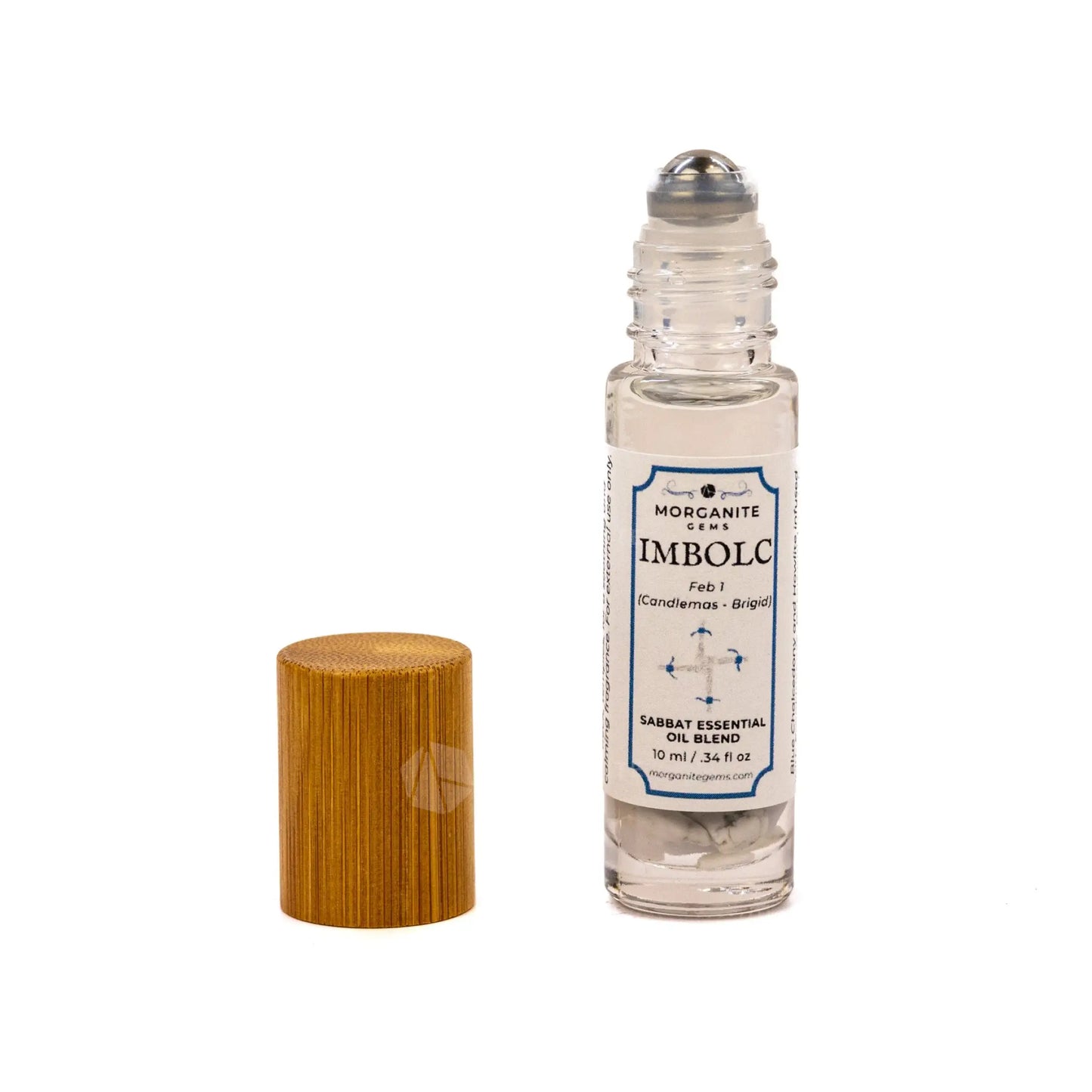 Sabbat Crystal Infused Roll-On Essential Oil Blend-Morganite Gems