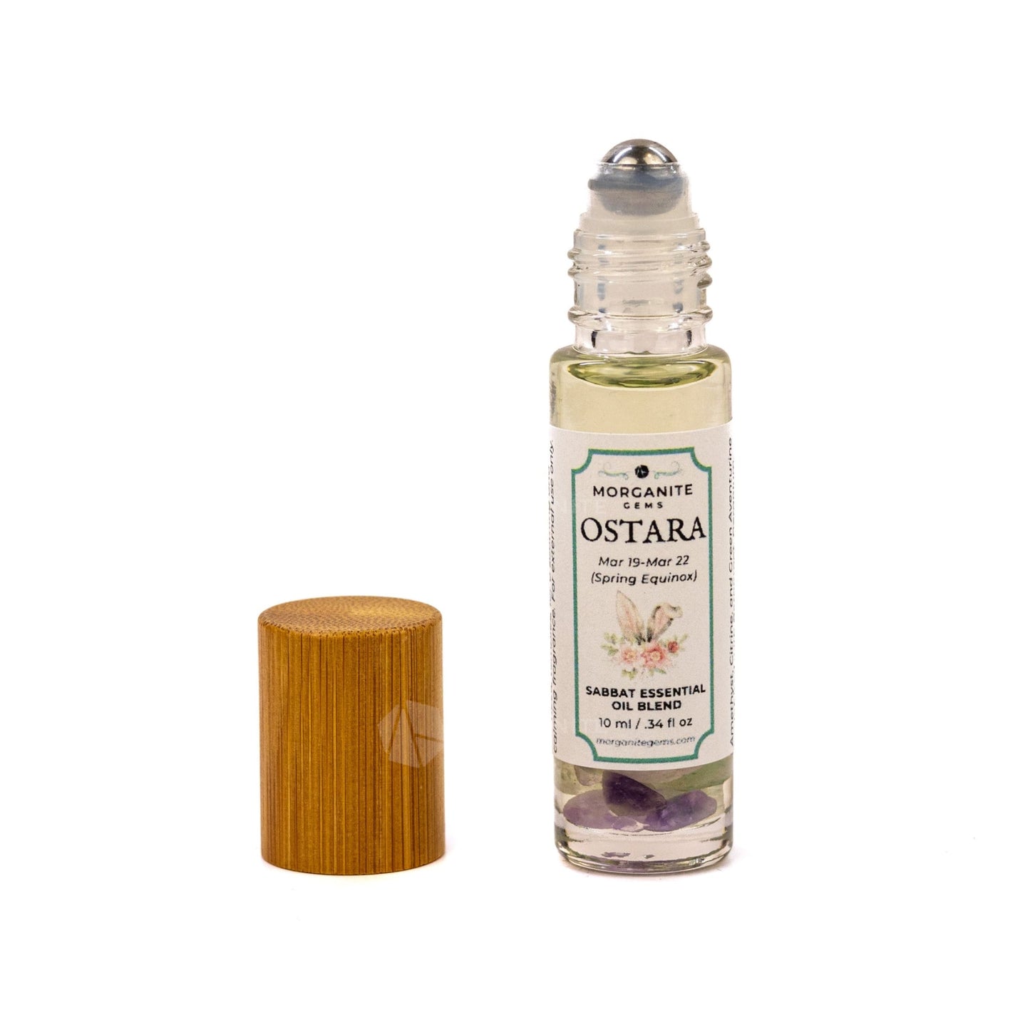 Sabbat Crystal Infused Roll-On Essential Oil Blend-Morganite Gems