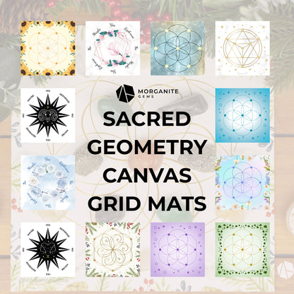 Sacred Geometry Canvas Grids – Multiple Styles & Sizes (Mini Small Large)