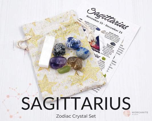 Sagittarius Crystal Set-Morganite Gems