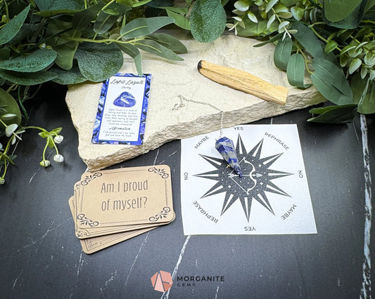 Sagittarius Pendulum Set – Crystal Divination Kit with Zodiac Mat Gift Box & Tools for Intuition Truth & Expansion