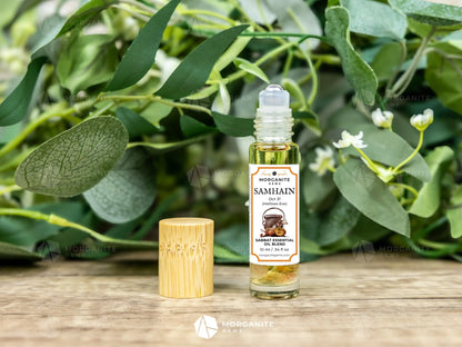 Samhain Crystal Infused Roll-On Essential Oil Blend Sabbat - Essential Oil