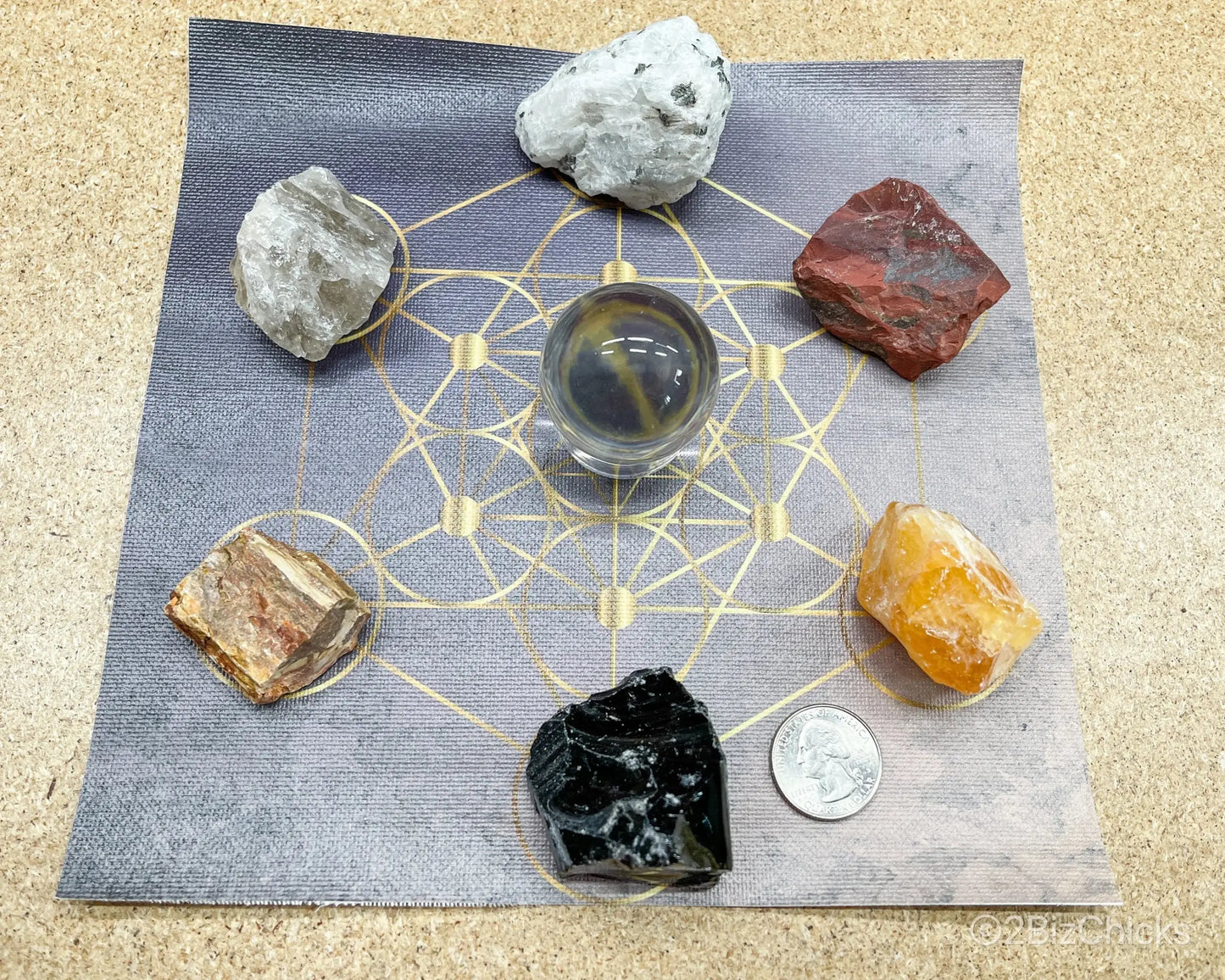 Samhain Crystal Set-Morganite Gems