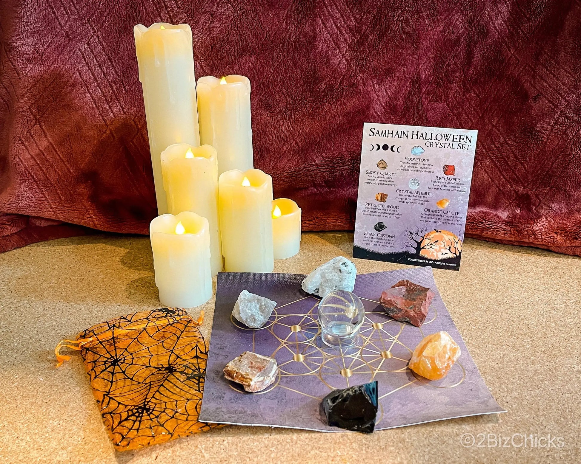 Samhain Crystal Set-Morganite Gems