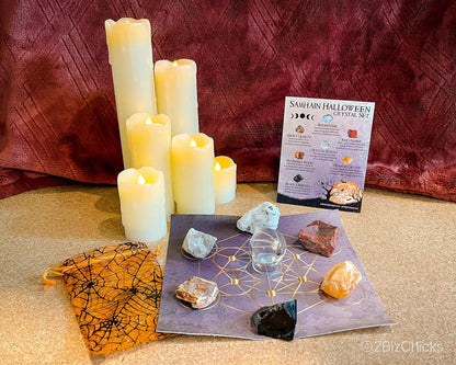 Samhain Crystal Set-Morganite Gems