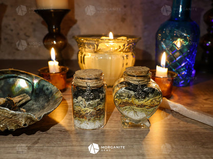 Samhain Manifestation Jar-Morganite Gems