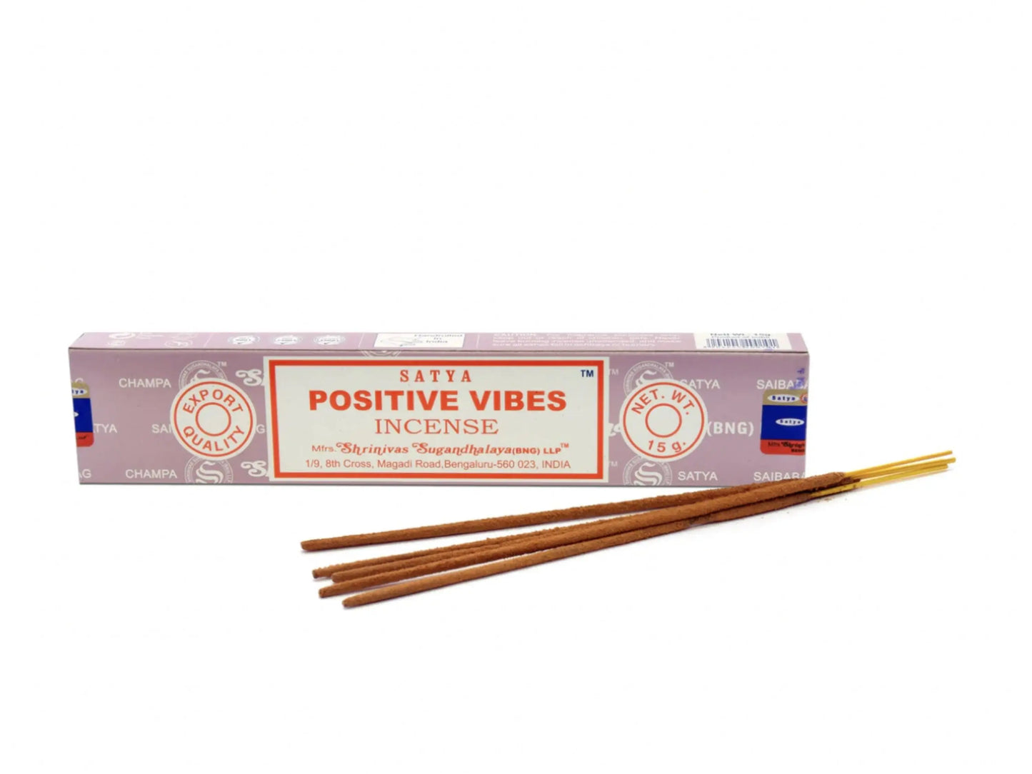 Satya Incense Sticks – Authentic Scents for Rituals Cleansing and Calm - Positive Vibes