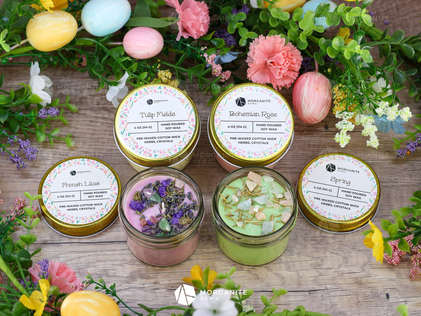 Scented Candles for Spring-Morganite Gems