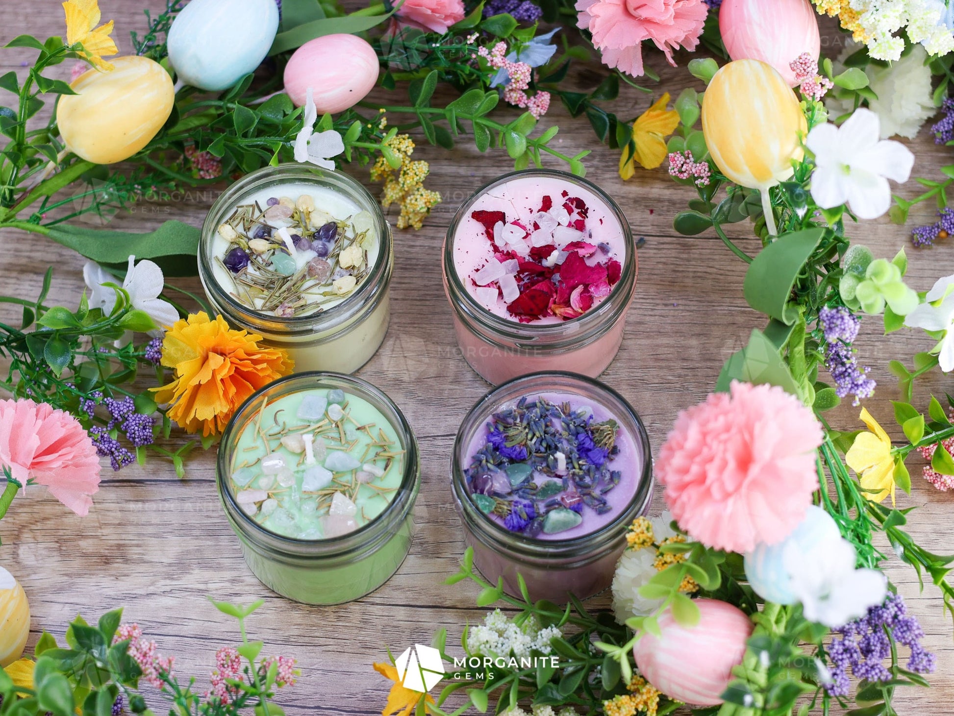 Scented Candles for Spring-Morganite Gems