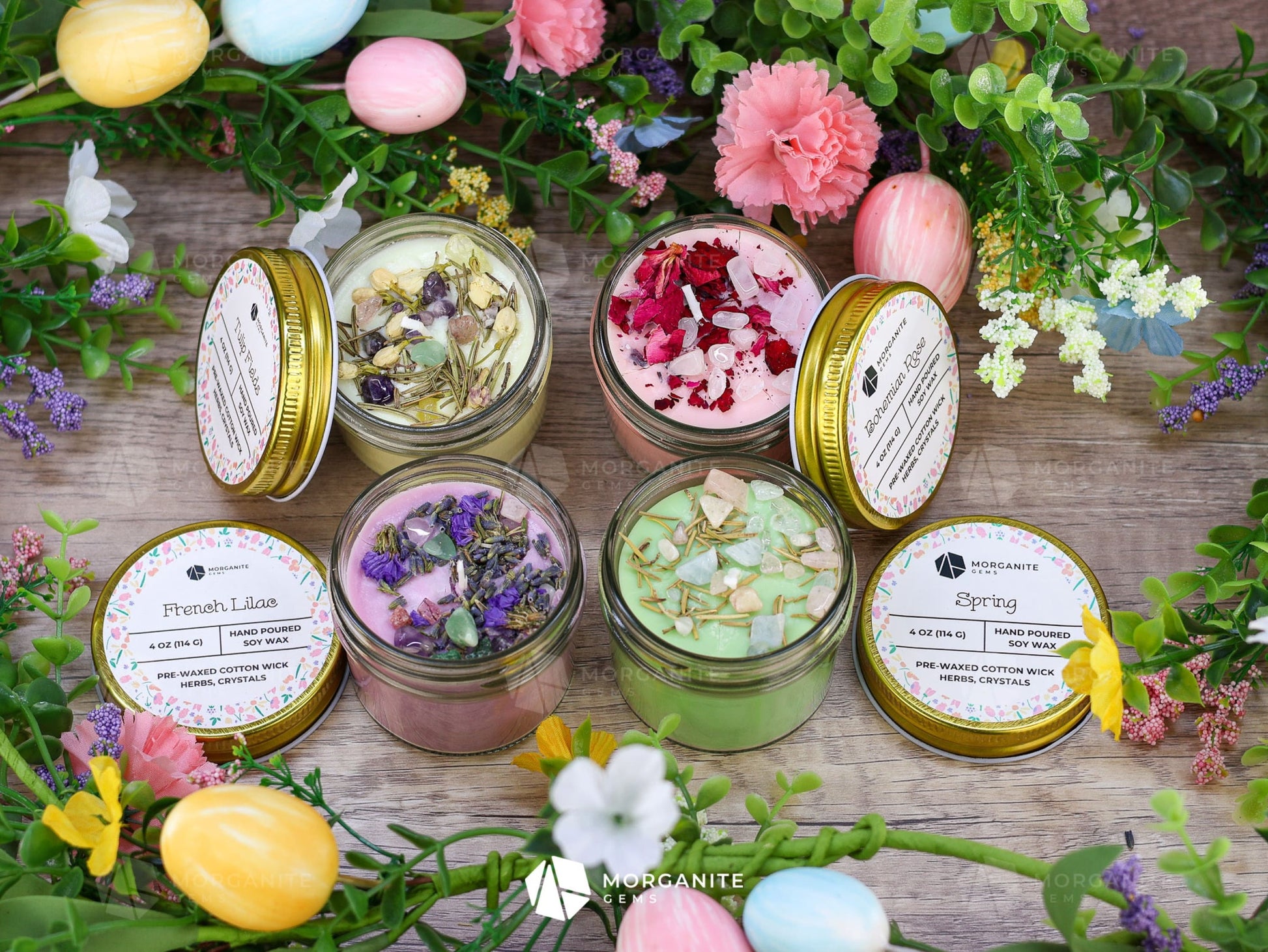 Scented Candles for Spring-Morganite Gems