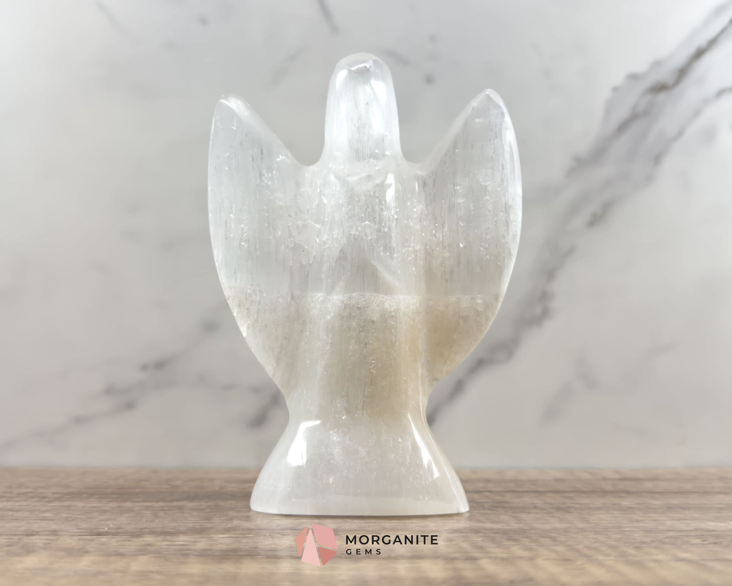 Selenite Angel Statue 