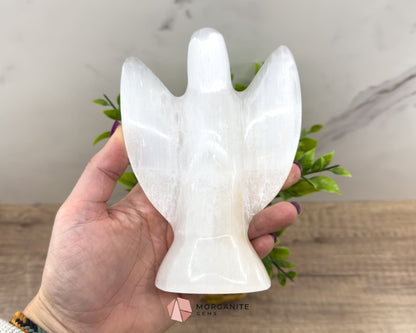 Selenite Angel Statue 