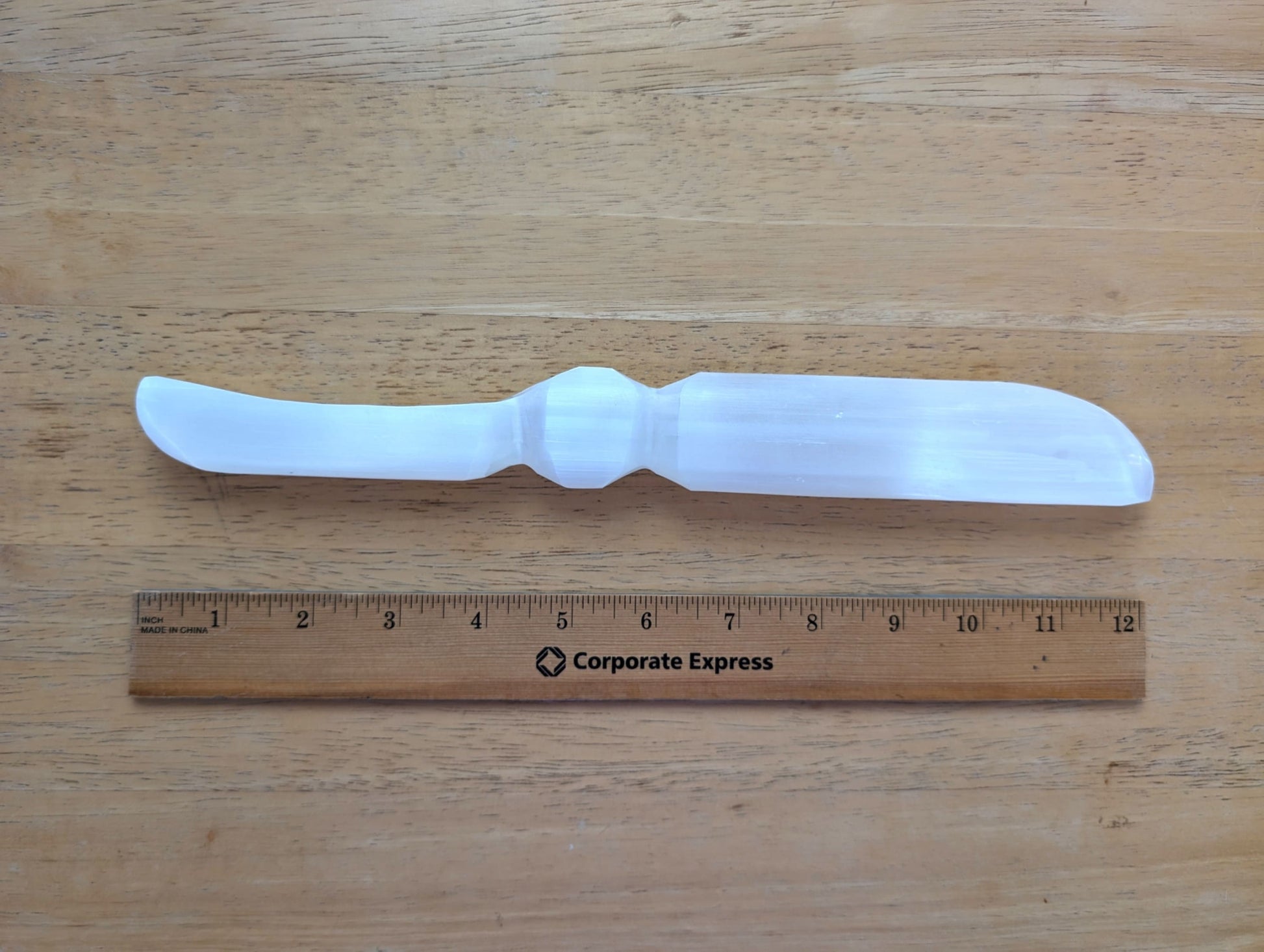 Selenite Knife-Morganite Gems