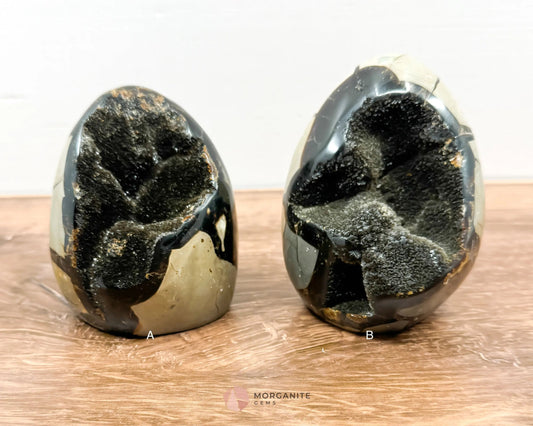 Septarian Dragon Egg Freeform-Morganite Gems