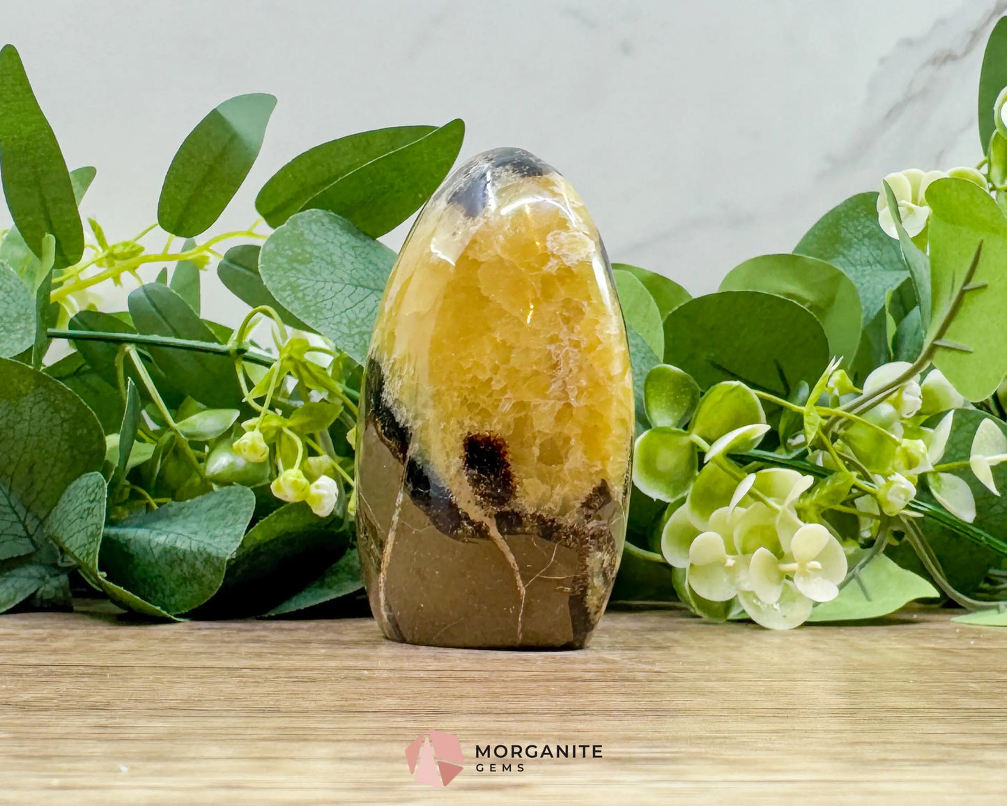 Septarian Dragon Egg Freeform No. 2 – Polished Crystal for Protection Earth Energy & Root Chakra Balance - Metaphysical