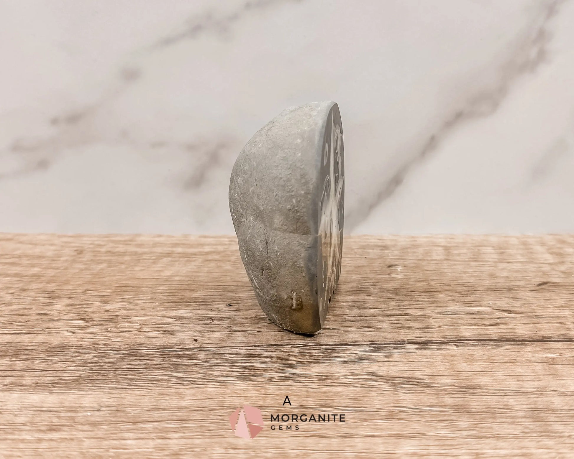 Septarian Nodule Polished End-Cuts – Unique Fossil Crystal for Grounding, Protection & Creativity-Morganite Gems