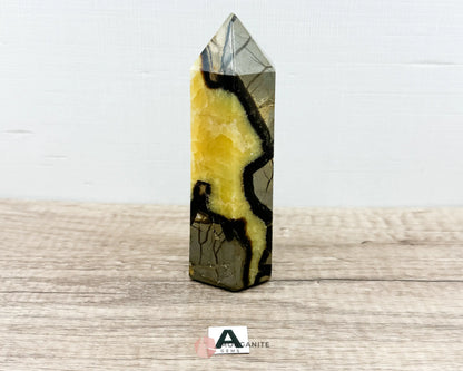 Septarian Nodule Standing Point Dragon Stone-Morganite Gems