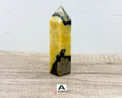 Septarian Nodule Standing Point Dragon Stone-Morganite Gems